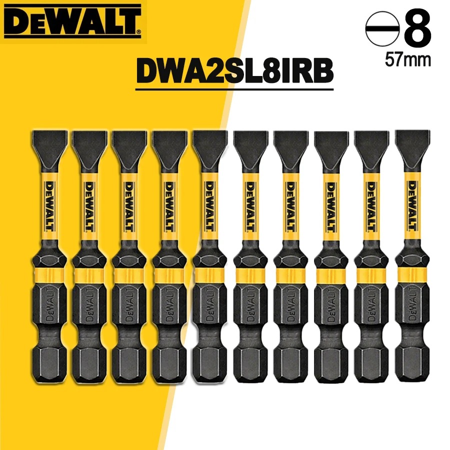 Power Tools Tool Box - DEWALT Slotted Impact Screwdriver Bit Set