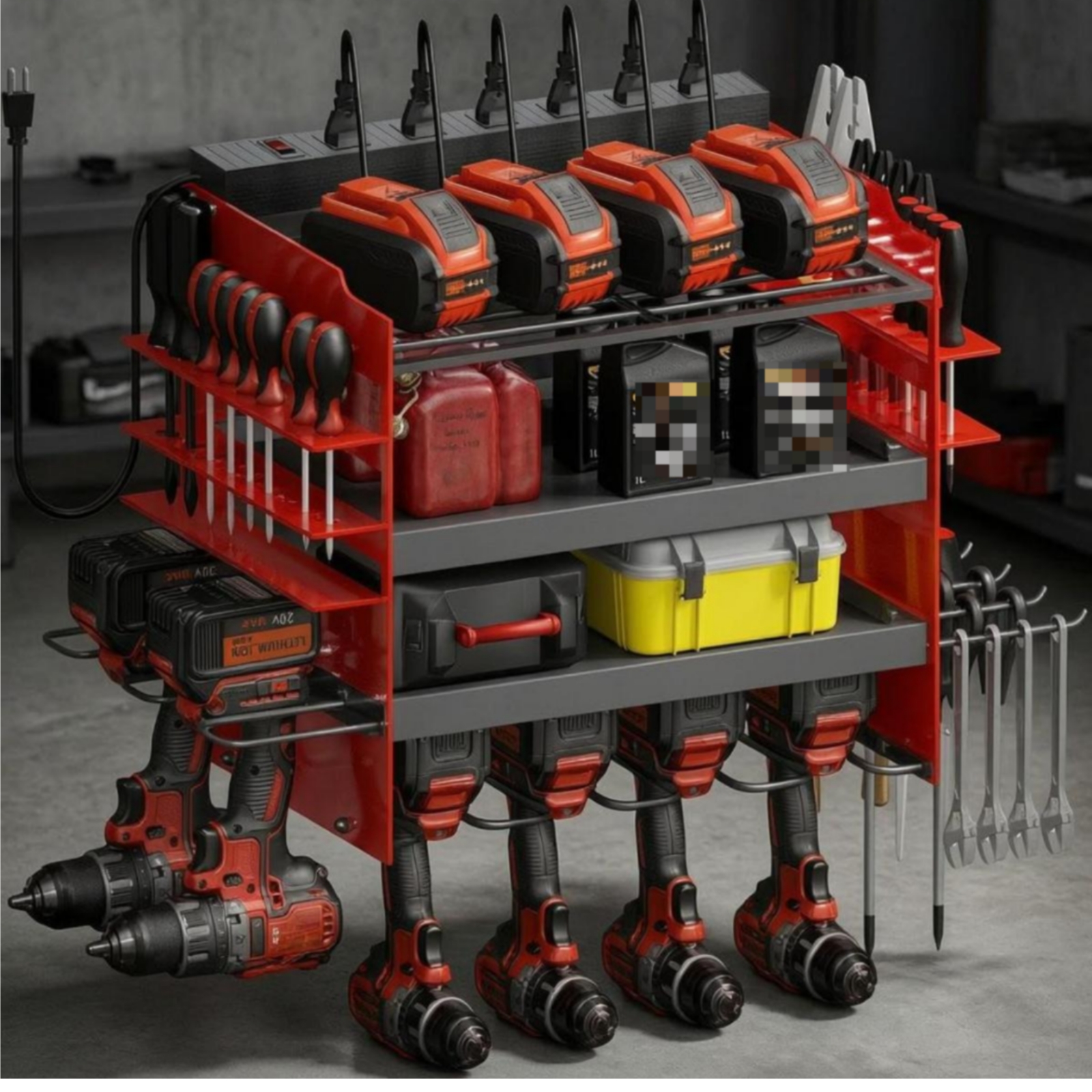 Power Strip Tool Rack Powder-C - огляд і ціна Power Tools Rack