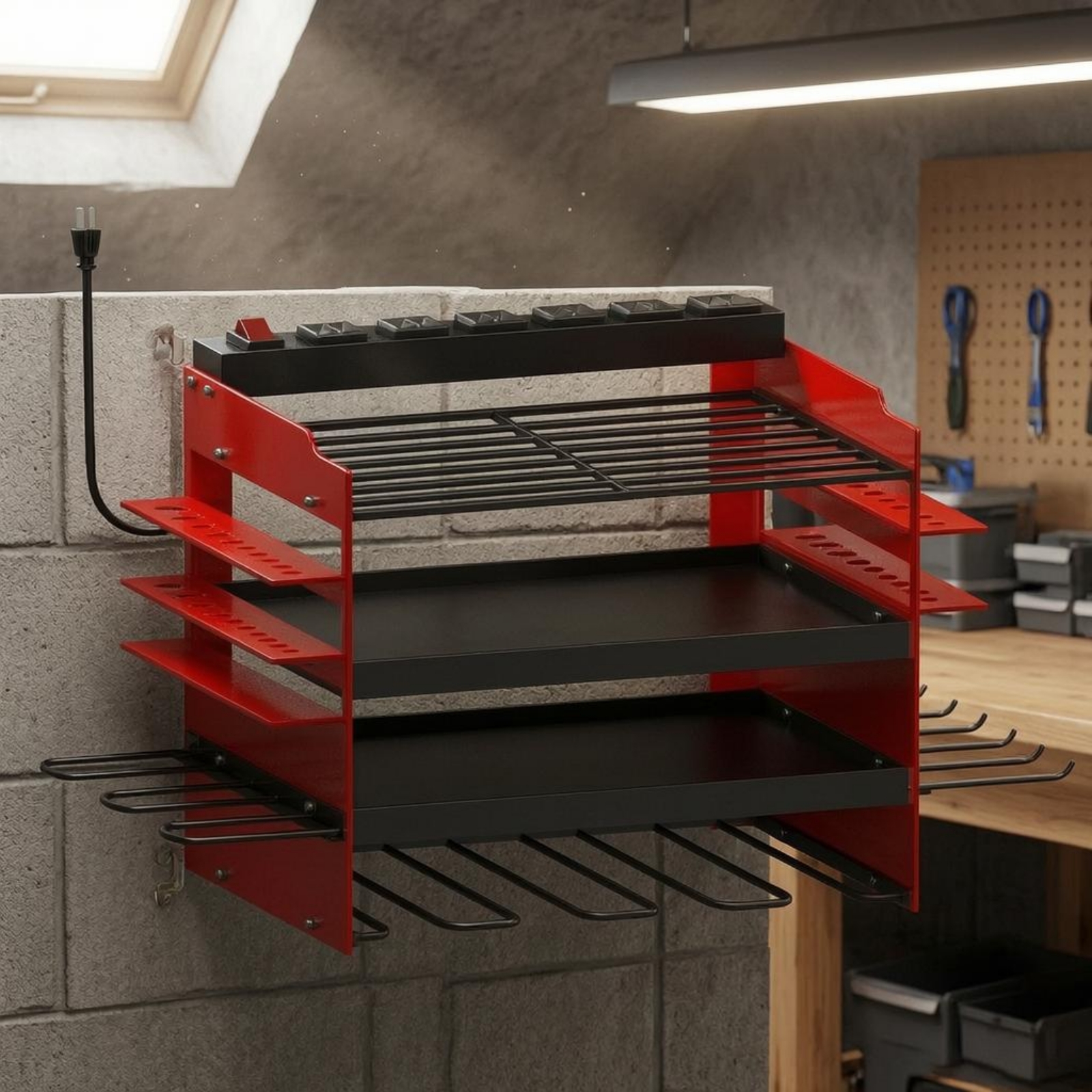 Power Strip Tool Rack Powder-C - огляд і ціна Power Tools Rack
