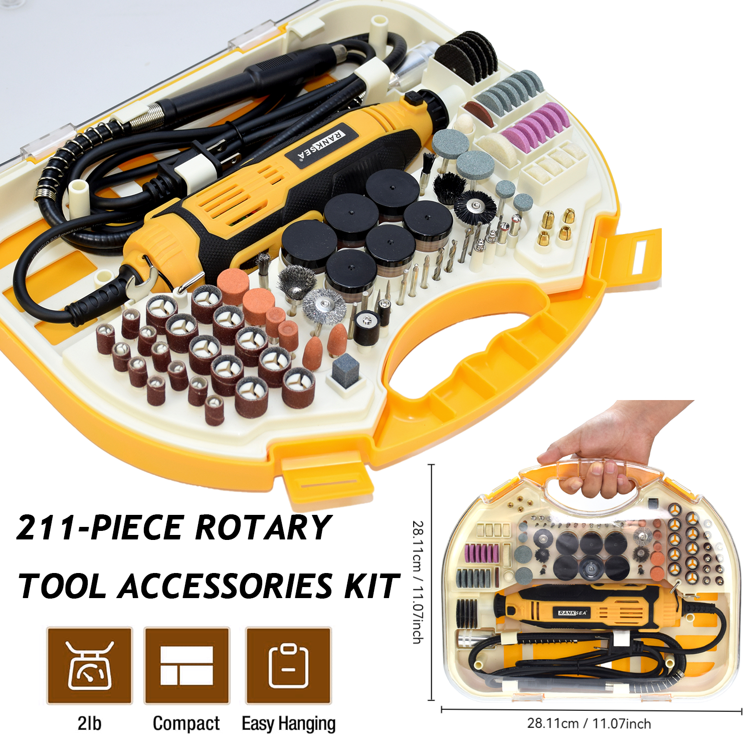 Rotary Tool Kit, Equipped With - огляд і ціна Power Tools Equipment