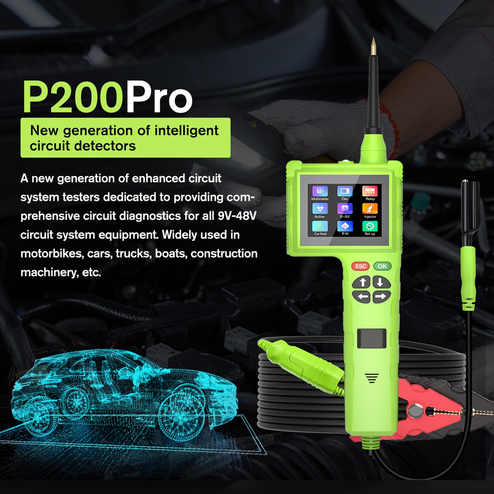 TopDiag P200 Pro Automotive Ci - огляд і ціна Power Tools Voltage
