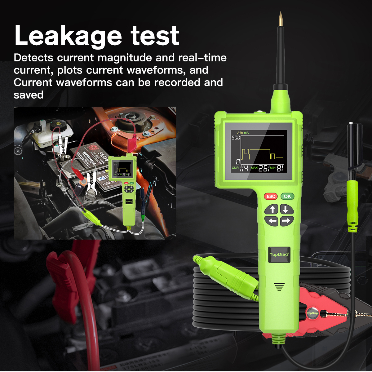 TopDiag P200 Pro Automotive Ci - огляд і ціна Power Tools Voltage