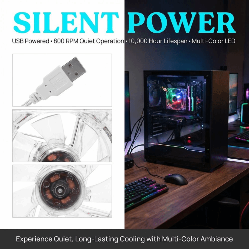 8cm Size USB Cooling Fan LED L - огляд і ціна Power Tools Tool Box