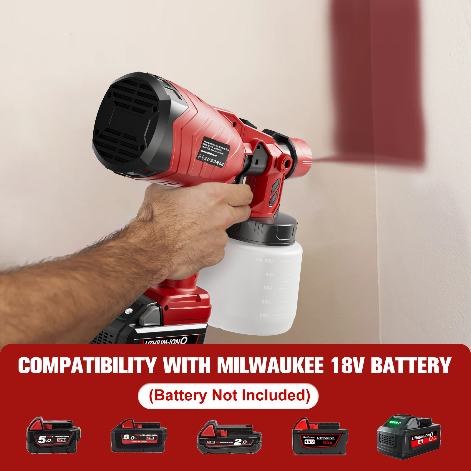 Nananuu 1000ML Cordless Spray  - огляд і ціна Power Tools For Windows